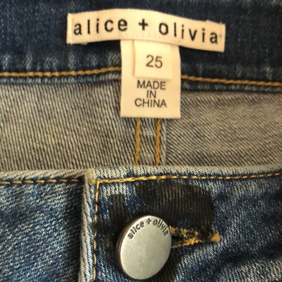 Alice and Olivia mini denim skirt size 25 - Picture 5 of 5